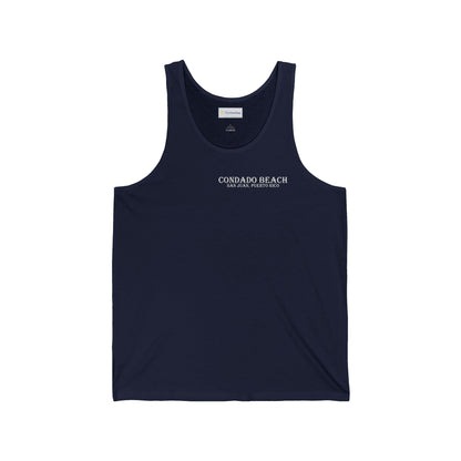 Coastal Vibes Condado Beach Unisex Jersey Tank