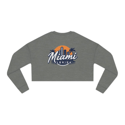 Retro Miami Women's Cropped Sweatshirt
