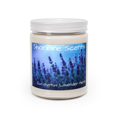 Eucalyptus Lavender Herb Scented Candle (Soy Wax)