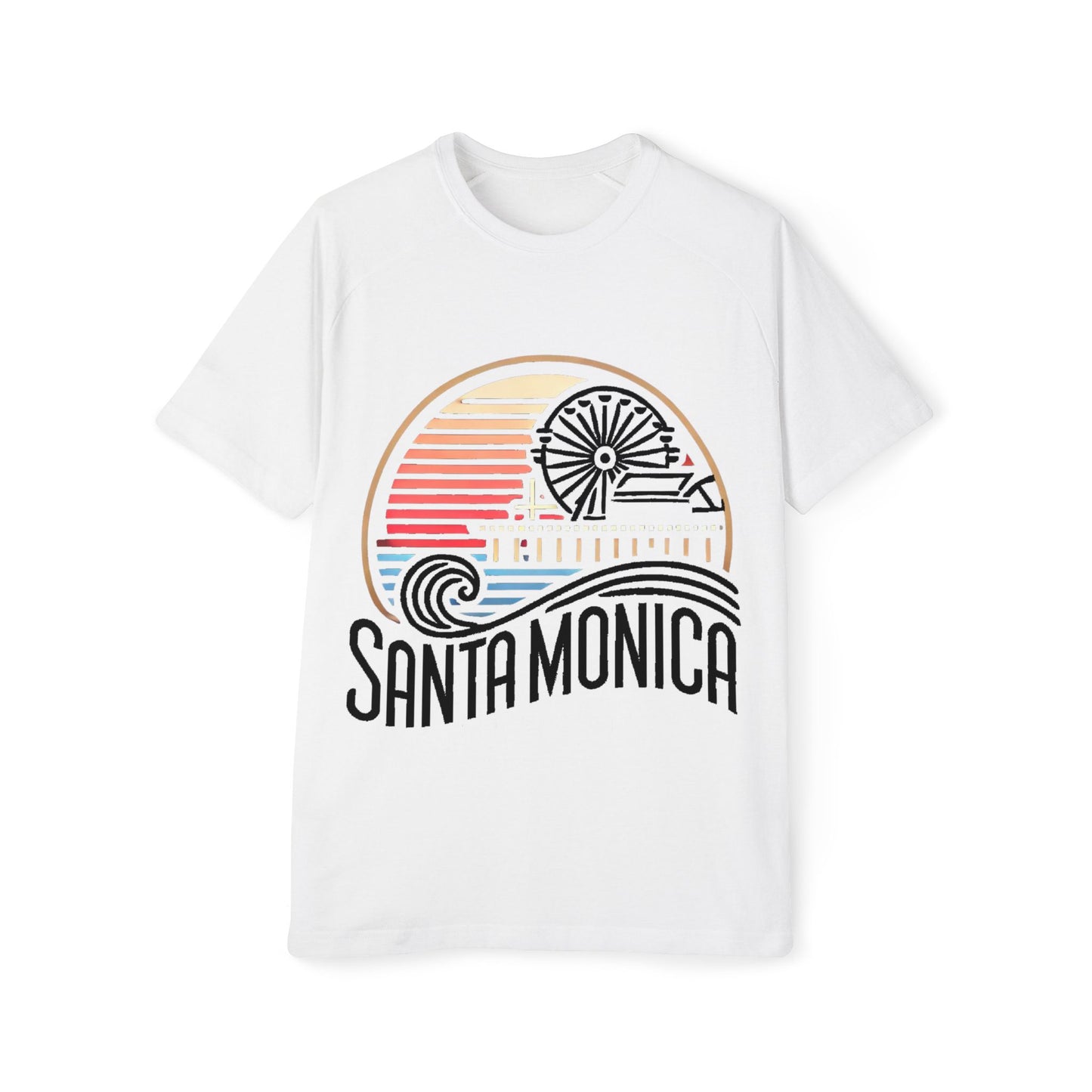 Vibrant Santa Monica Men's Raglan T-Shirt