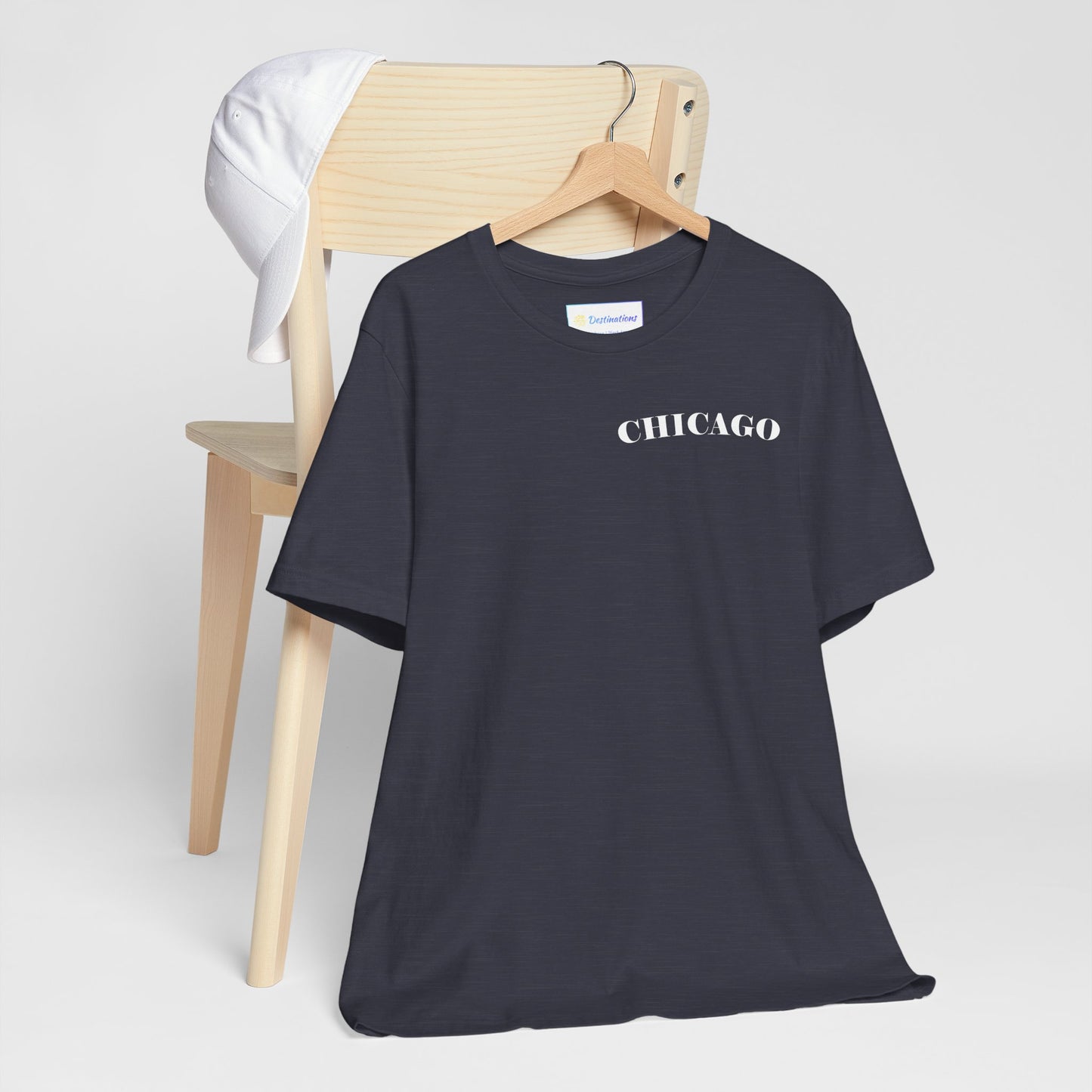 Mystery Noir Chicago Skyline Sunset Unisex Jersey Short Sleeve Tee