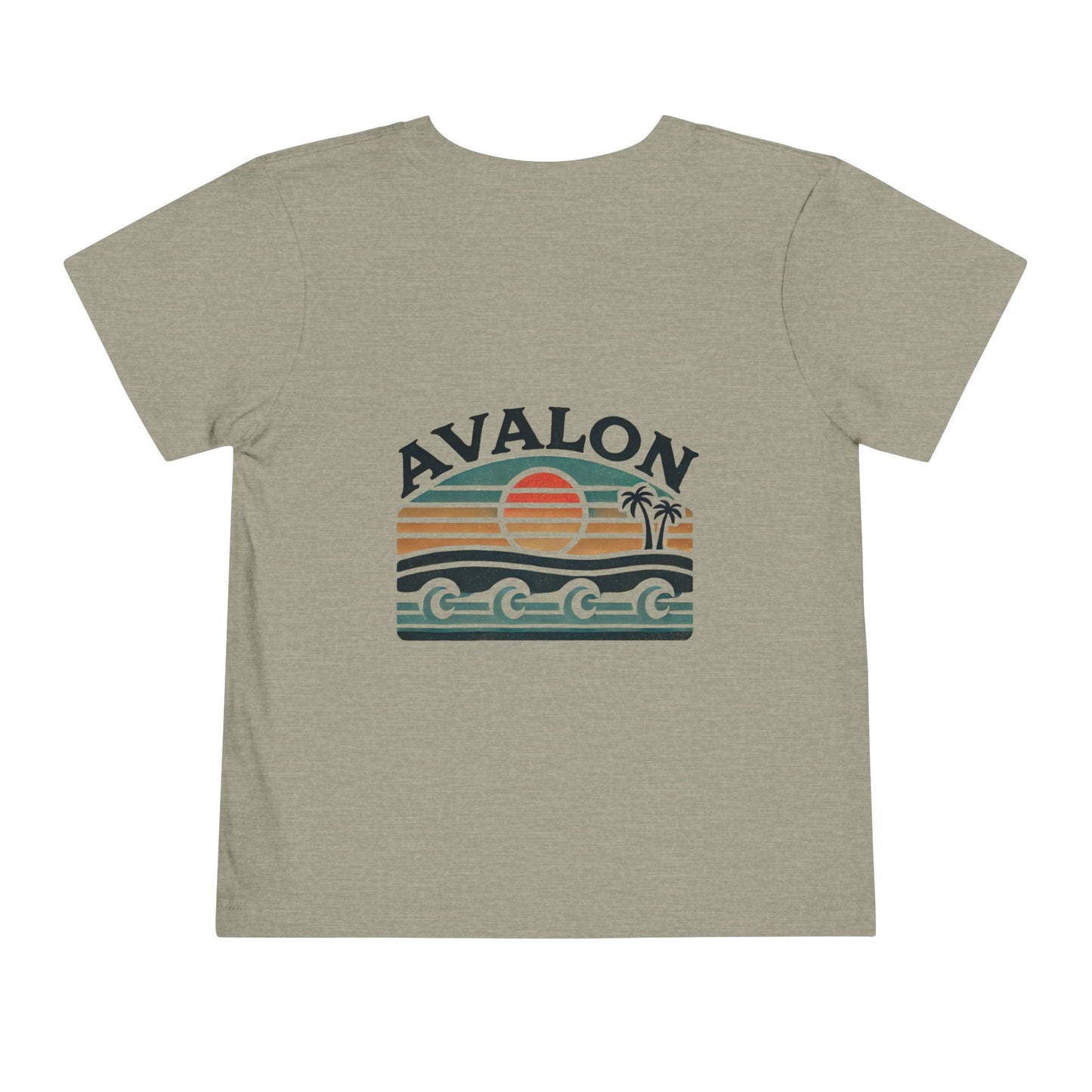 Retro Avalon Sunset Unisex Toddler Short Sleeve Tee