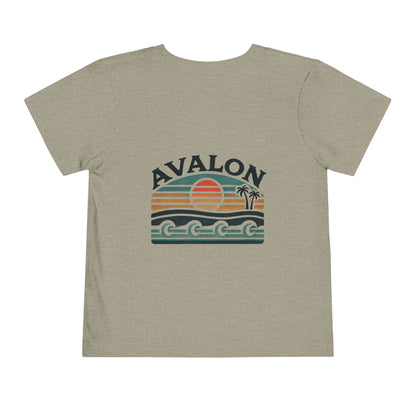 Retro Avalon Sunset Unisex Toddler Short Sleeve Tee