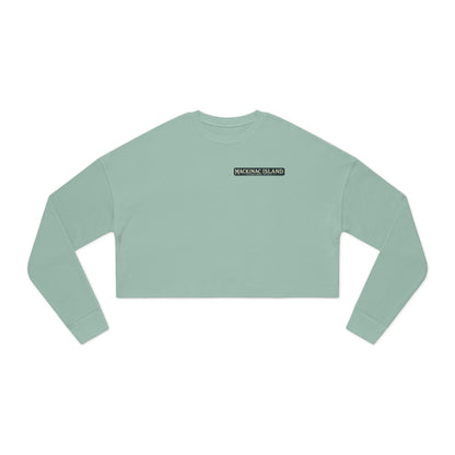 Vintage Mackinac Island Women's Cropped Sweatshirt
