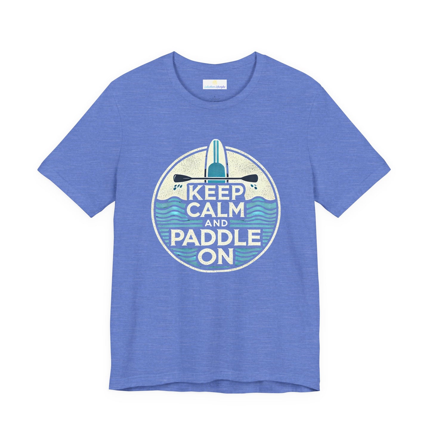 Keep Calm and Paddle On Jersey Short Sleeve Tee
