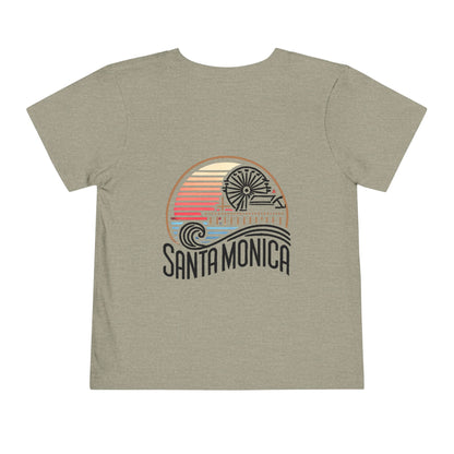 Vibrant Santa Monica Unisex Toddler Short Sleeve Tee