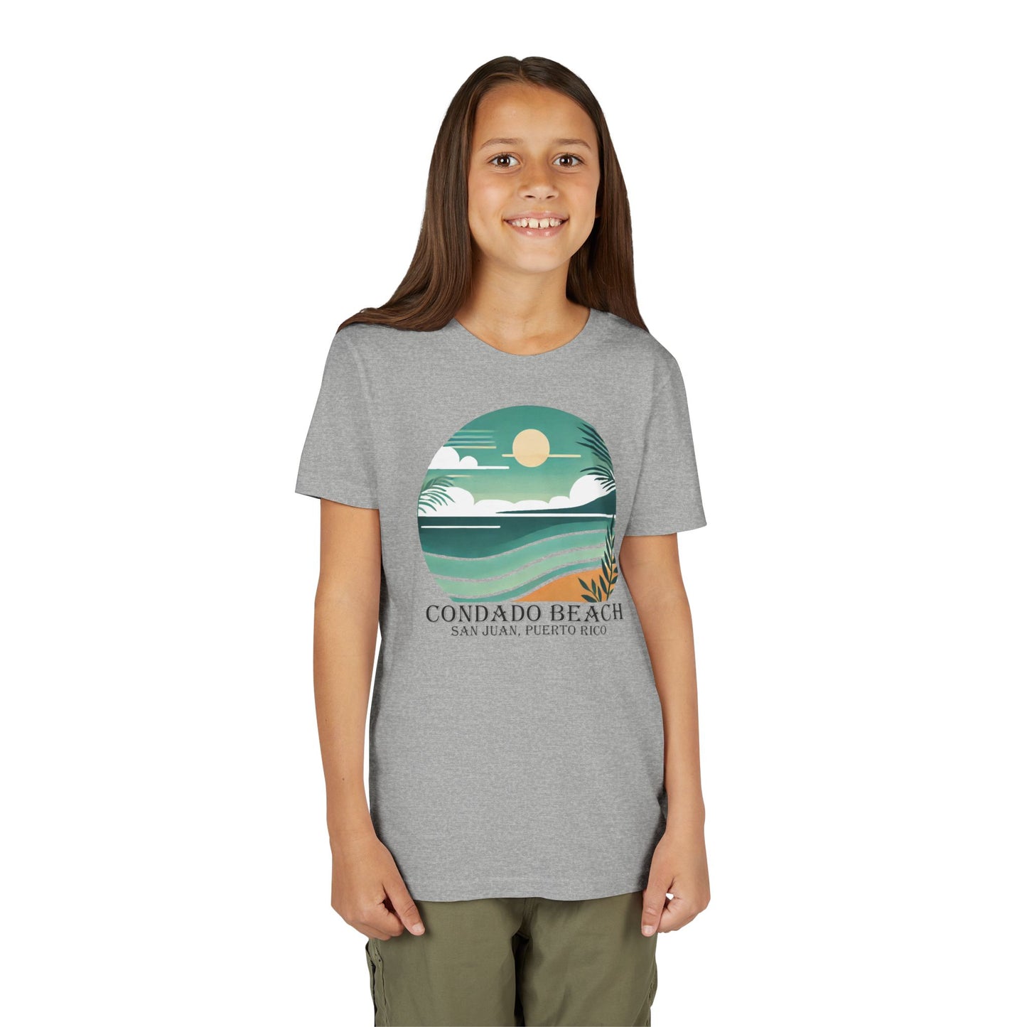 Coastal Vibes Condado Beach Unisex Youth Short Sleeve Tee