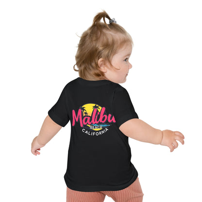 Retro Malibu Unisex Baby Short Sleeve T-Shirt