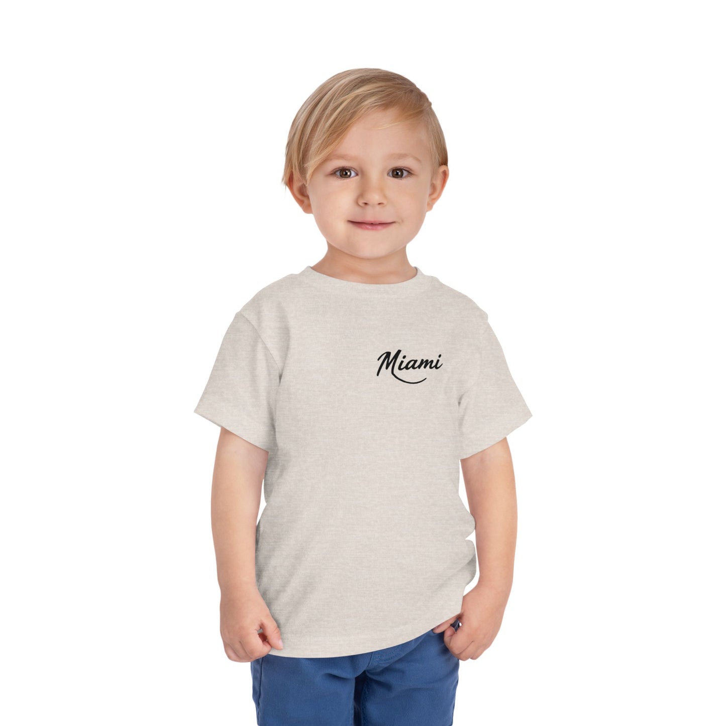 Retro Miami Unisex Toddler Short Sleeve Tee