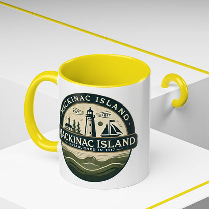 Vintage Mackinac Island Accent Coffee Mug