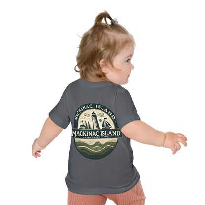 Vintage Mackinac Island Unisex Baby Short Sleeve T-Shirt