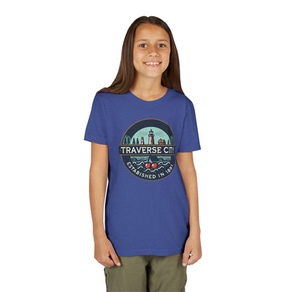 Vintage Traverse City Unisex Youth Short Sleeve Tee