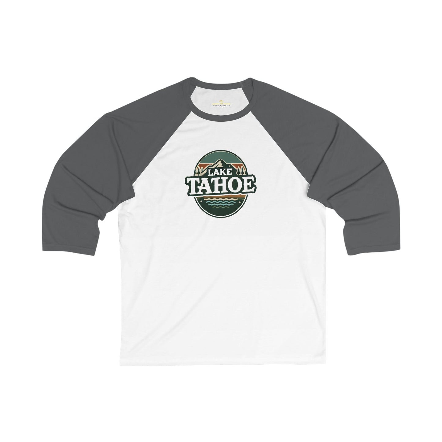 Vintage Lake Tahoe Men's 3/4 Sleeve Baseball Tee