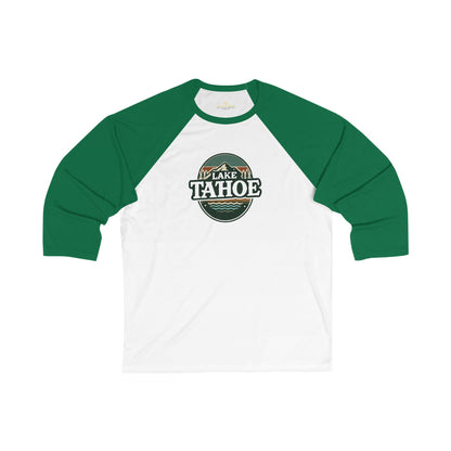 Vintage Lake Tahoe Men's 3/4 Sleeve Baseball Tee