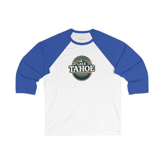 Vintage Lake Tahoe Men's 3/4 Sleeve Baseball Tee