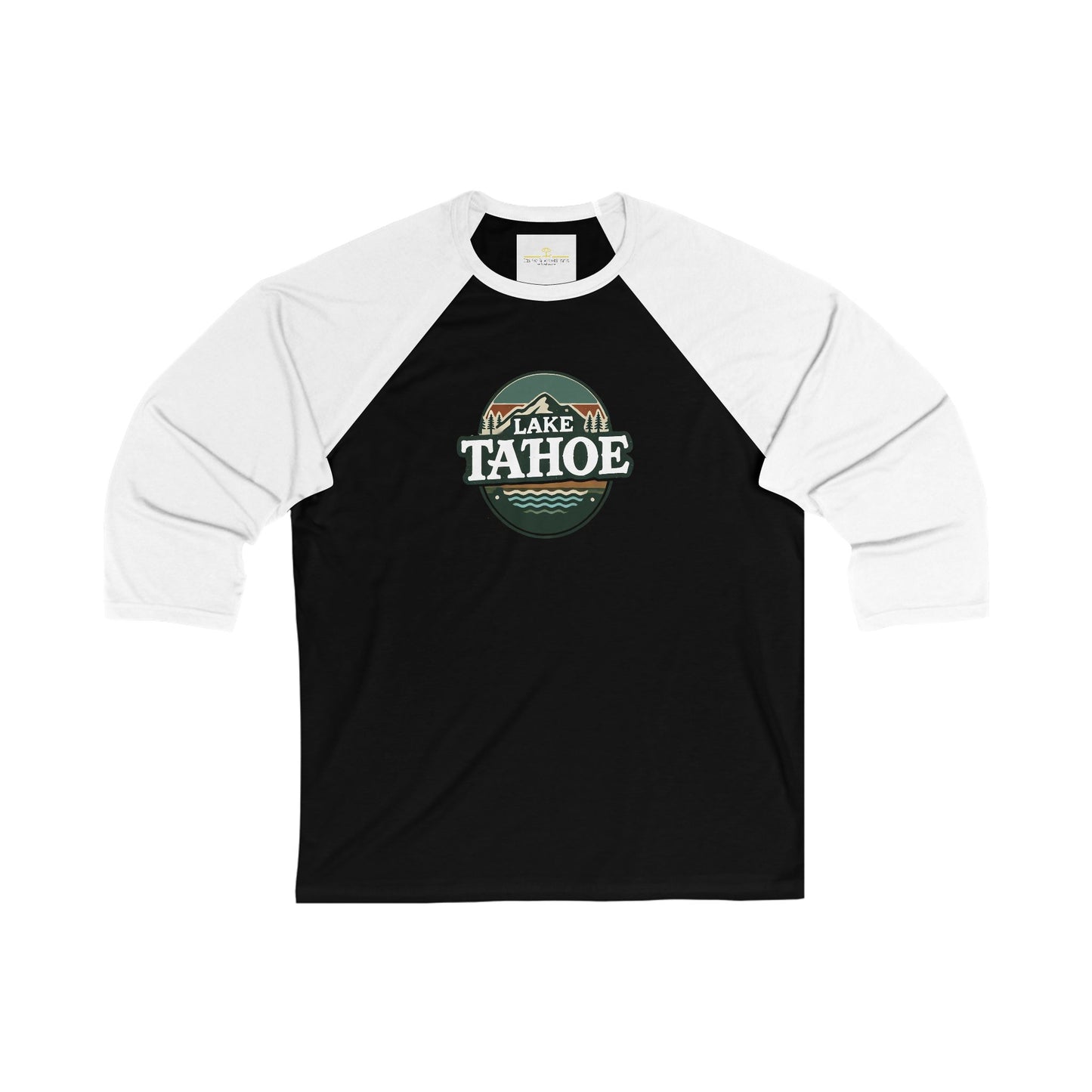 Vintage Lake Tahoe Men's 3/4 Sleeve Baseball Tee