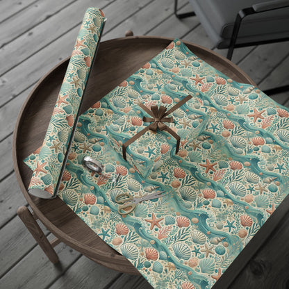 Ocean Seashells Wrapping Paper