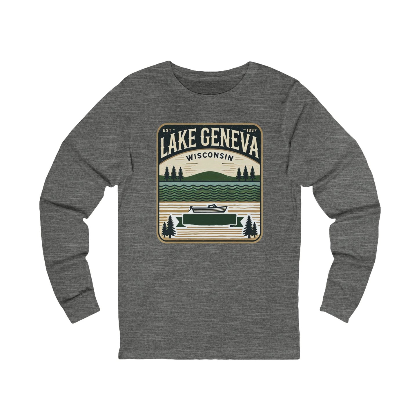 Vintage Lake Geneva Unisex Jersey Long Sleeve Tee