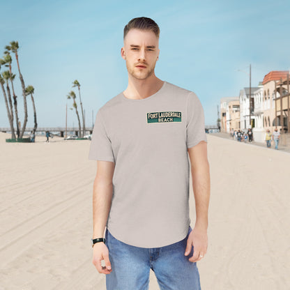 Vintage Fort Lauderdale Men's Jersey Curved Hem Tee