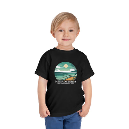 Coastal Vibes Condado Beach Unisex Toddler Short Sleeve Tee