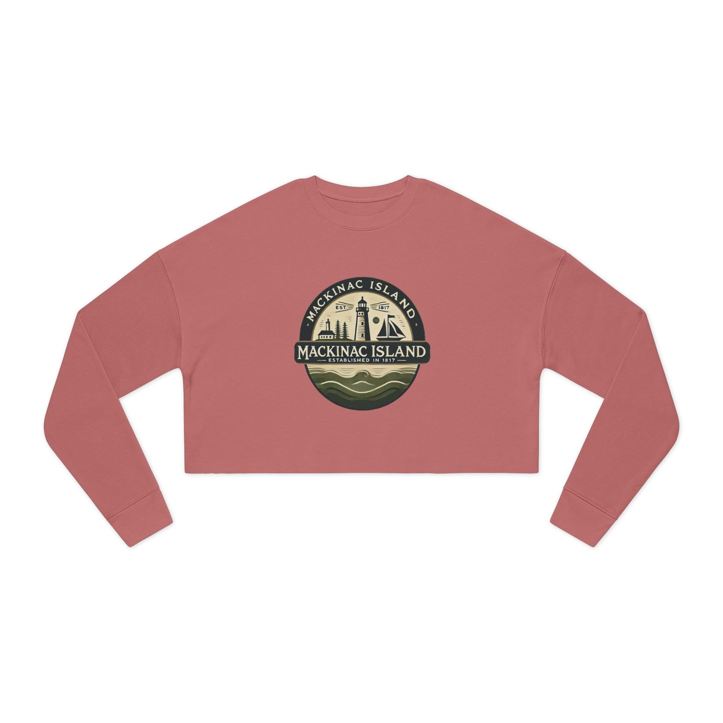 Vintage Mackinac Island Women's Cropped Sweatshirt