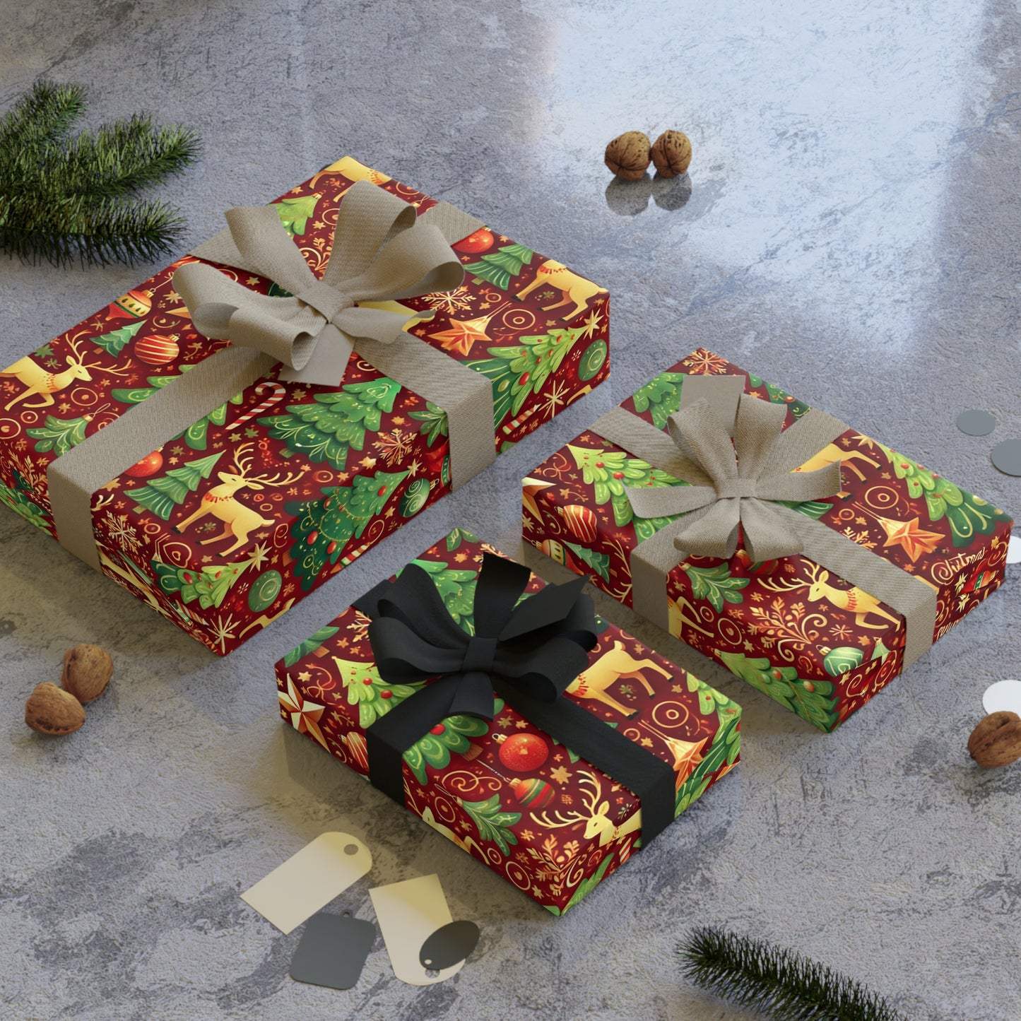 Christmas Tree Wrapping Paper