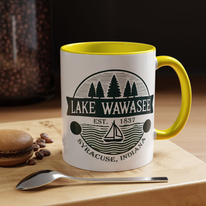 Vintage Lake Wawasee Accent Coffee Mug