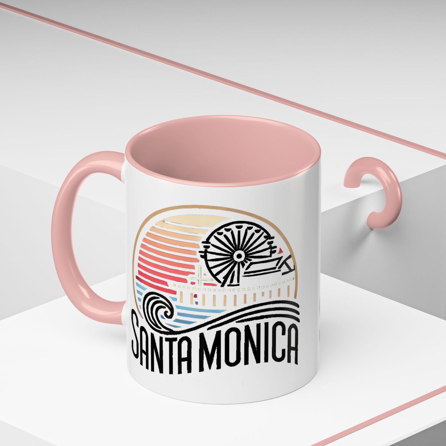 Vibrant Santa Monica Accent Coffee Mug