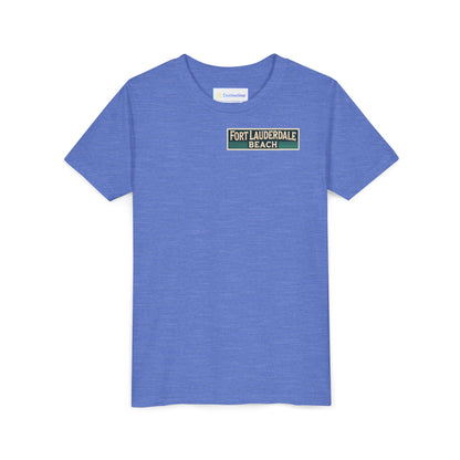 Vintage Fort Lauderdale Unisex Youth Short Sleeve Tee