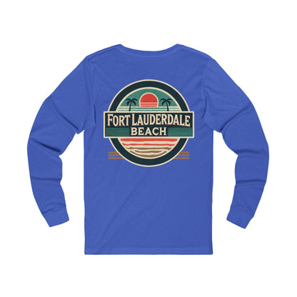 Vintage Fort Lauderdale Unisex Jersey Long Sleeve Tee