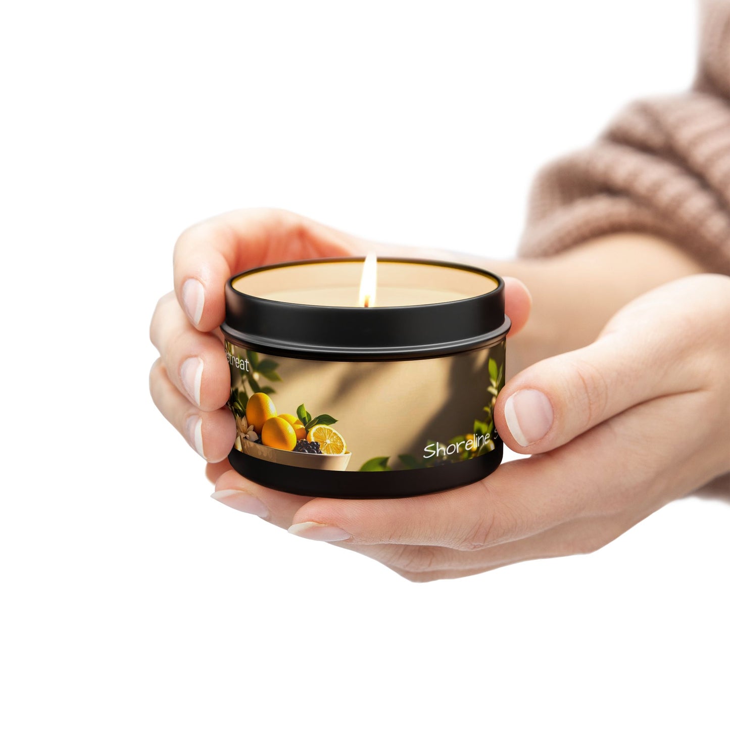 Spa Retreat Scented Rustic Tin Candle