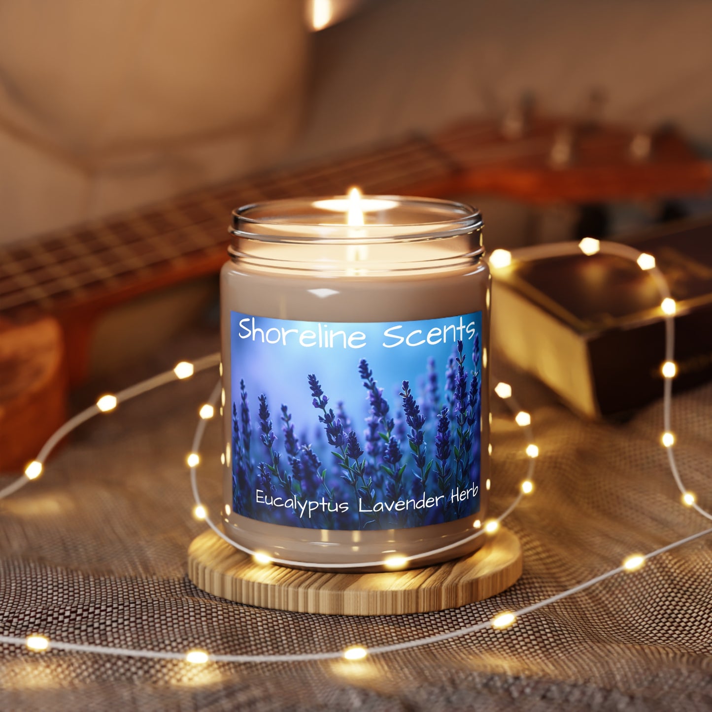 Eucalyptus Lavender Herb Scented Candle (Soy Wax)