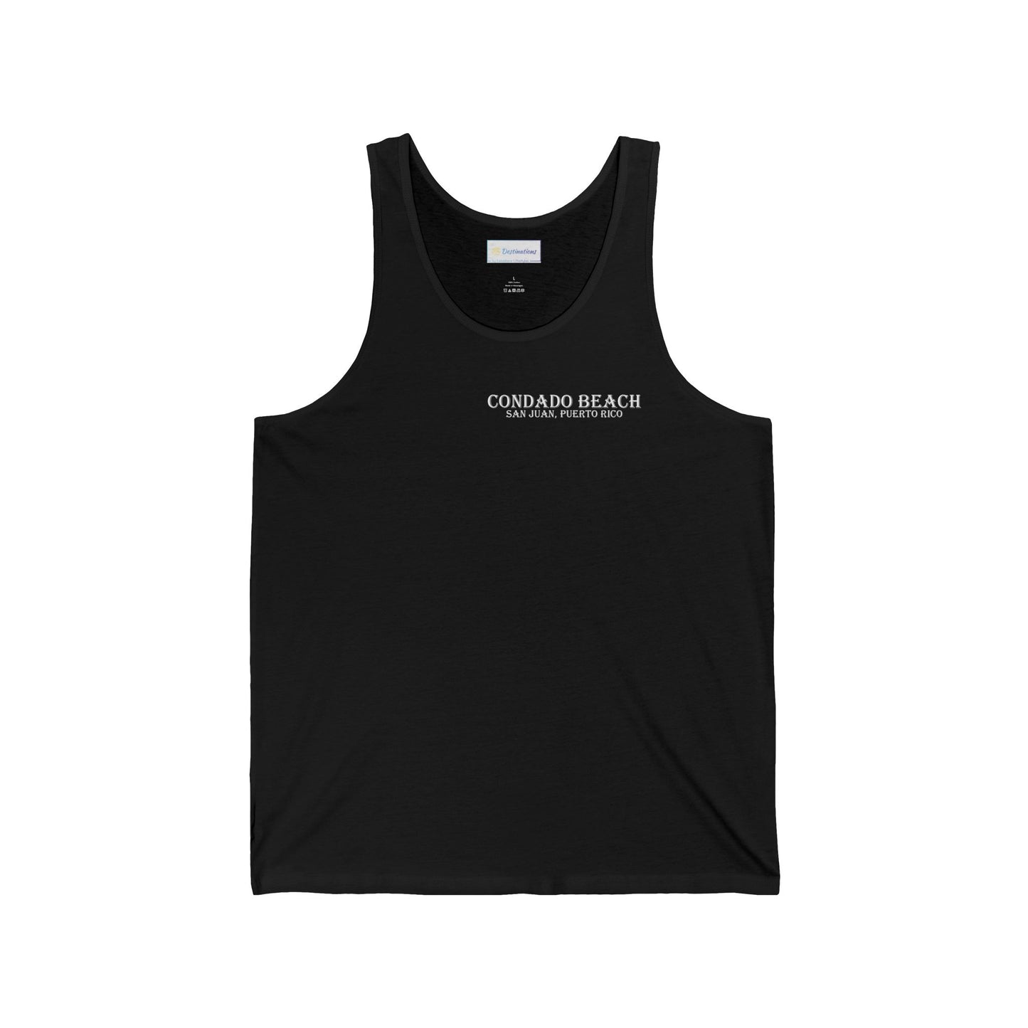 Coastal Vibes Condado Beach Unisex Jersey Tank