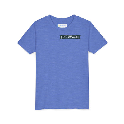 Vintage Lake Wawasee Unisex Youth Short Sleeve Tee