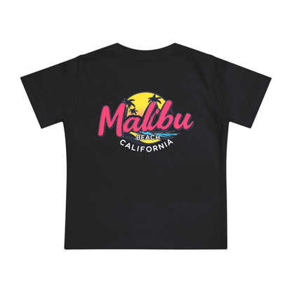 Retro Malibu Unisex Baby Short Sleeve T-Shirt