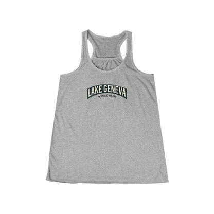 Vintage Lake Geneva Women's Flowy Racerback Tank