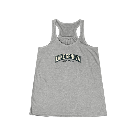 Vintage Lake Geneva Women's Flowy Racerback Tank