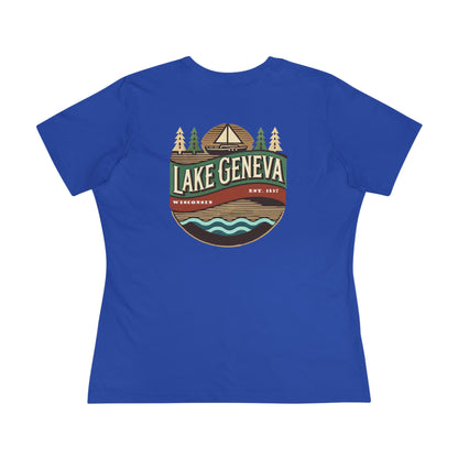 Retro Lake Geneva Women's Cotton Tee