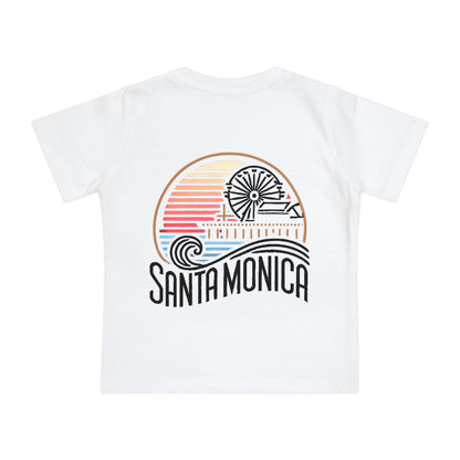Vibrant Santa Monica Unisex Baby Short Sleeve T-Shirt