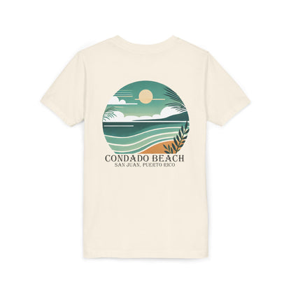 Coastal Vibes Condado Beach Unisex Youth Short Sleeve Tee