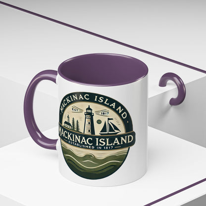 Vintage Mackinac Island Accent Coffee Mug