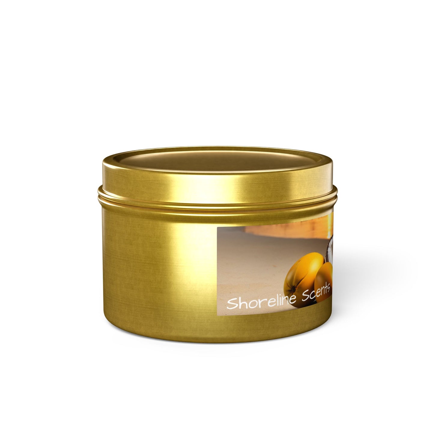 Mango + Coconut Scented Rustic Tin Candle