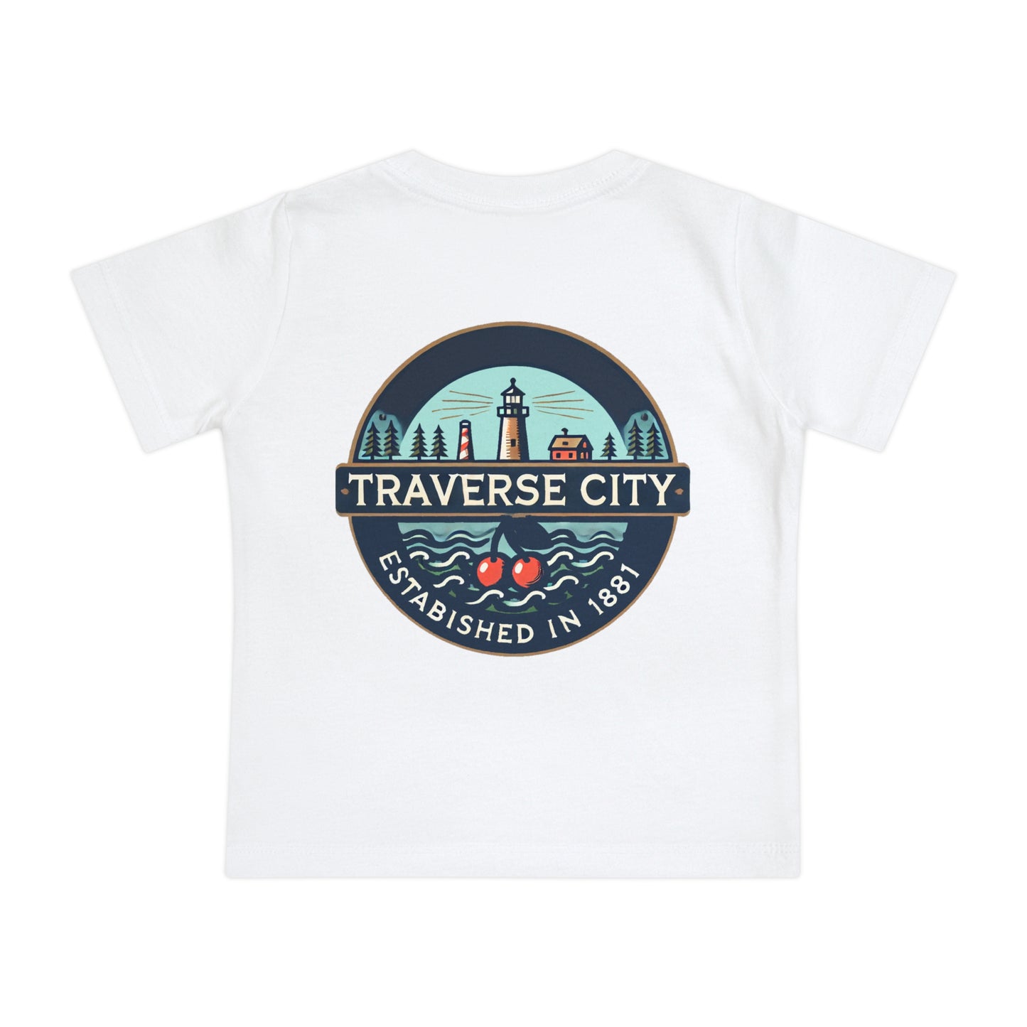 Vintage Traverse City Unisex Baby Short Sleeve T-Shirt