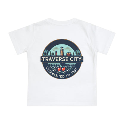 Vintage Traverse City Unisex Baby Short Sleeve T-Shirt