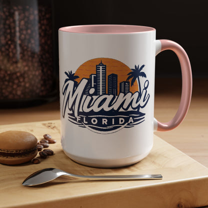 Retro Miami Accent Coffee Mug