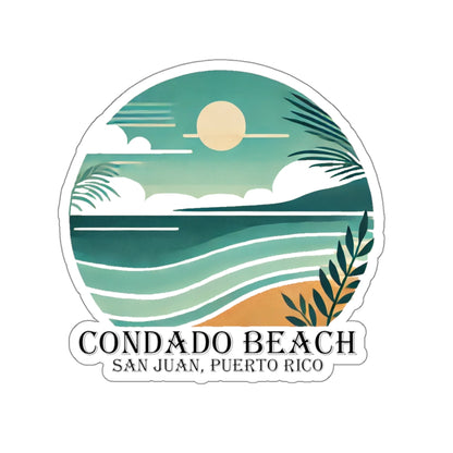 Coastal Vibes Condado Beach Kiss-Cut Sticker