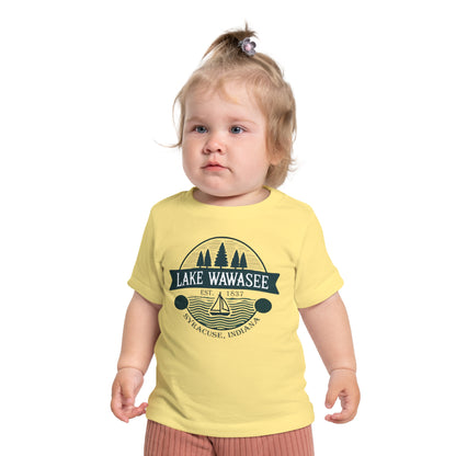 Vintage Lake Wawasee Unisex Baby Short Sleeve T-Shirt