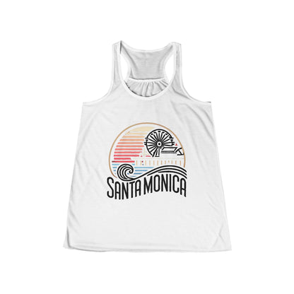 Vibrant Santa Monica Women's Flowy Racerback Tank