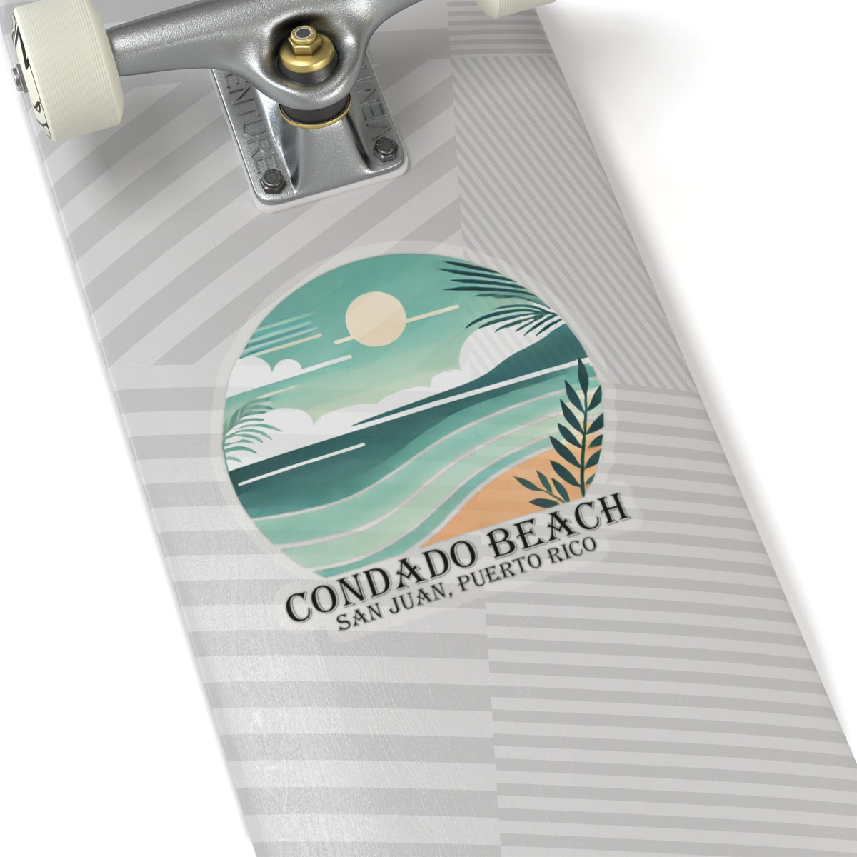 Coastal Vibes Condado Beach Kiss-Cut Sticker