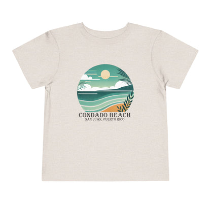 Coastal Vibes Condado Beach Unisex Toddler Short Sleeve Tee